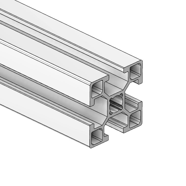 10-3030-0-1000MM MODULAR SOLUTIONS EXTRUDED PROFILE<BR>30MM X 30MM, 6063 T6, CUT TO THE LENGTH OF 1000 MM